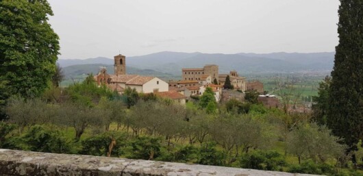 veduta dall'alto di Anghiari